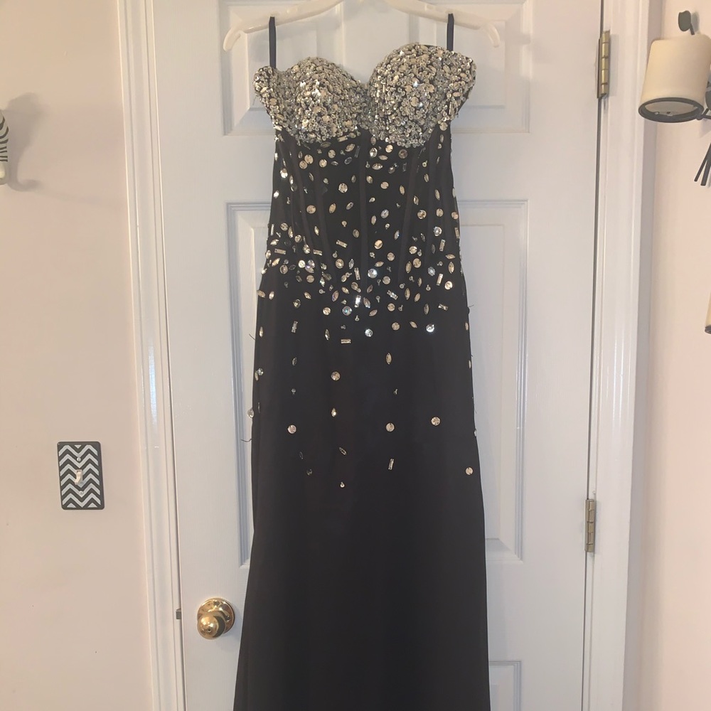 Black and Silver Formal Dress.